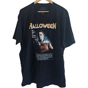 Halloween Michael Myers T-Shirt Mens 2X Black Horror Scary Movie Grunge Skater